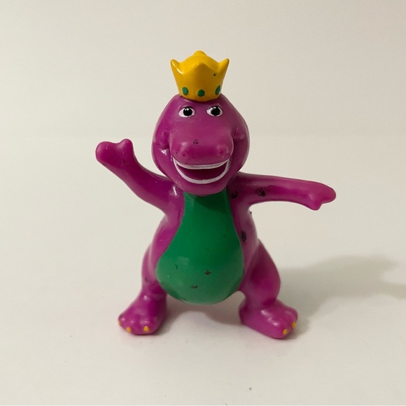 Vtg 1993 Barney With Crown and at the Beach Loose Figures Lyons Group - Picture 2 of 15